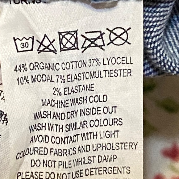 French Connection Rony 70's flare jeans in two tone colour block denim. Sz 6 - Picture 13 of 16